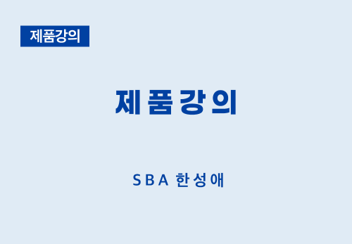 [04/22] SBA 한성애 - 제품 강의