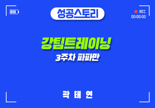 [2024/11/26] 곽태연 - 강팀트레이닝 - 3주차  파파만